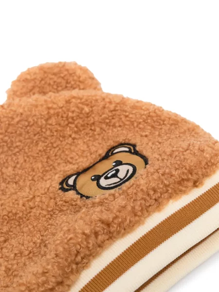 Czapka dziecięca Moschino brązowa