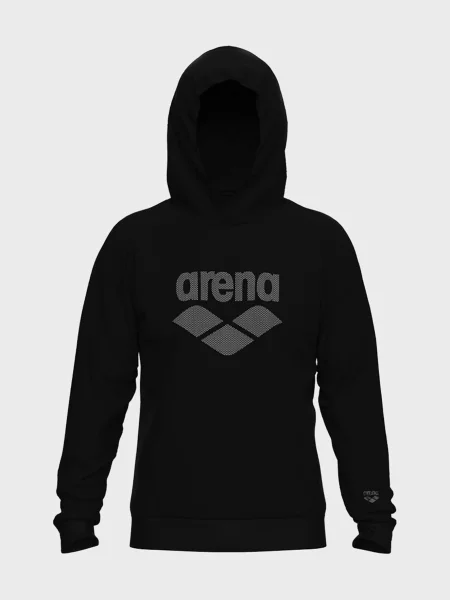Худи Arena с автографом черное