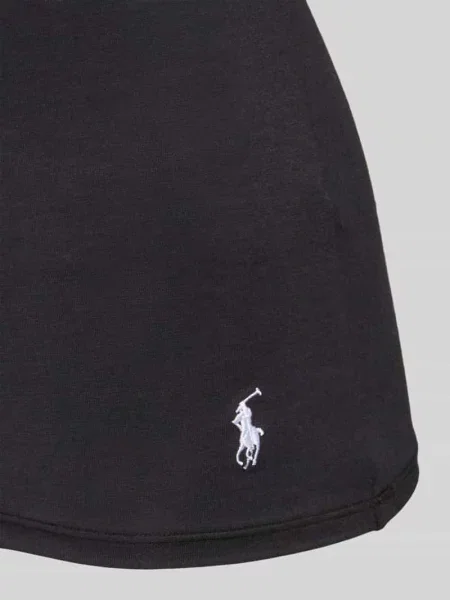 Góra od piżamy z wyhaftowanym logo Polo Ralph Lauren czarna