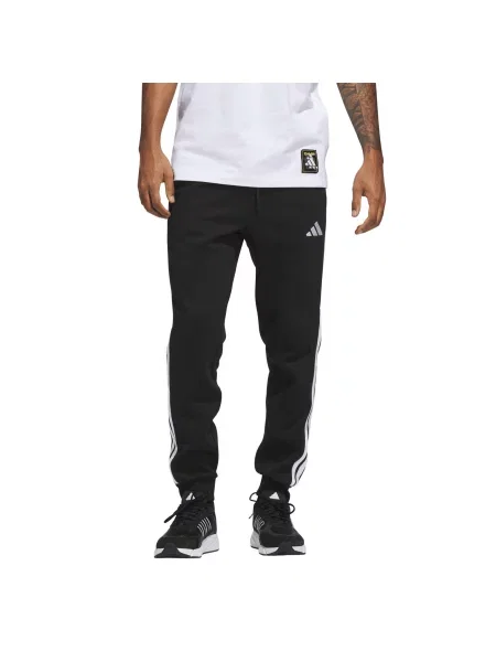 Spodnie dresowe adidas Essentials Three Stripes białe