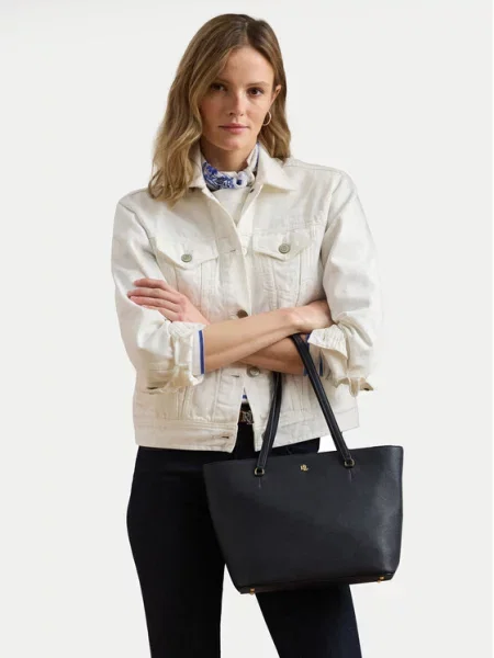 Lauren Ralph Lauren Shopper torba KARLY mornarsko / zlatna plava
