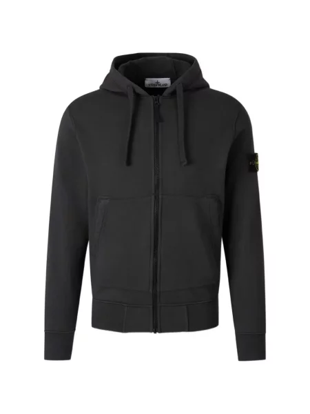 Hanorac cu glugă Stone Island cu strasuri negru