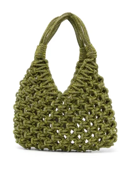Geantă Hibourama de cristal mini verde