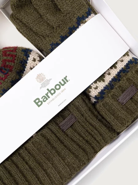 Gyapjú sapka Barbour zöld