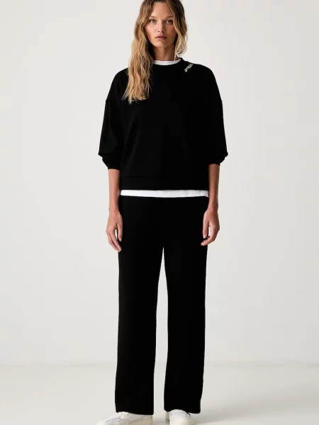 Pantaloni sport Eax negru