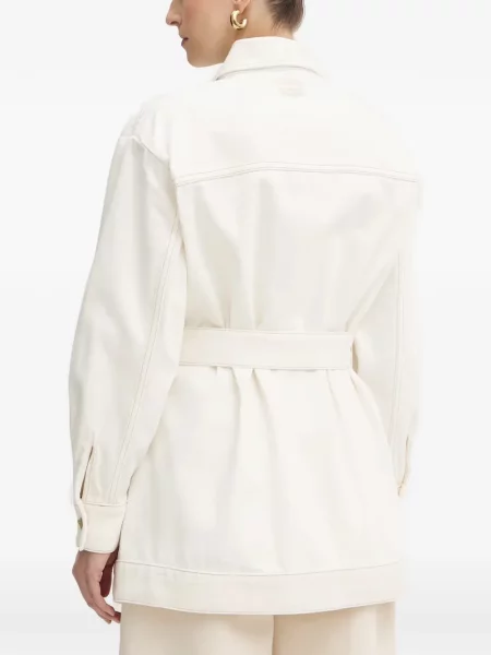 Cu centură geacă de blugi Armani Exchange alb