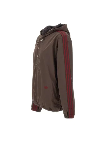 Bluza z kapturem Adidas brązowa