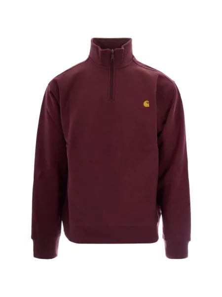 Pulover Carhartt Wip cu broderie roșu