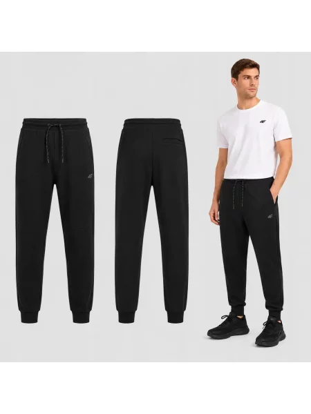 SPODNIE DRESOWE 4F SPORTOWE DRESY JOGGERY XL czarne