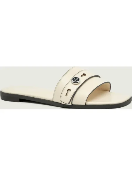 TORY BURCH De piele șlapi ROMY bej