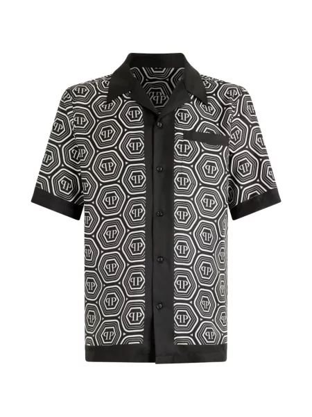 Cămașă Philipp Plein scurtă negru