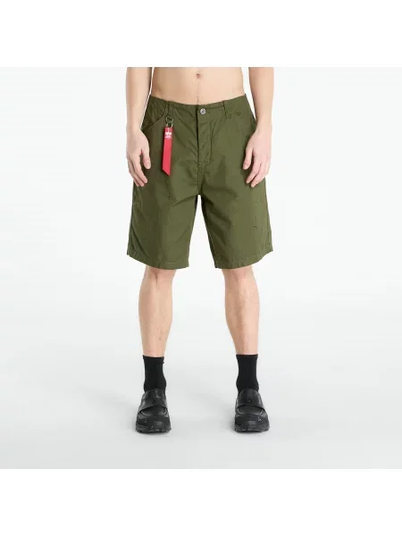 Pantaloni scurți Alpha Industries HBT Combat Short Dark Olive S/M alb
