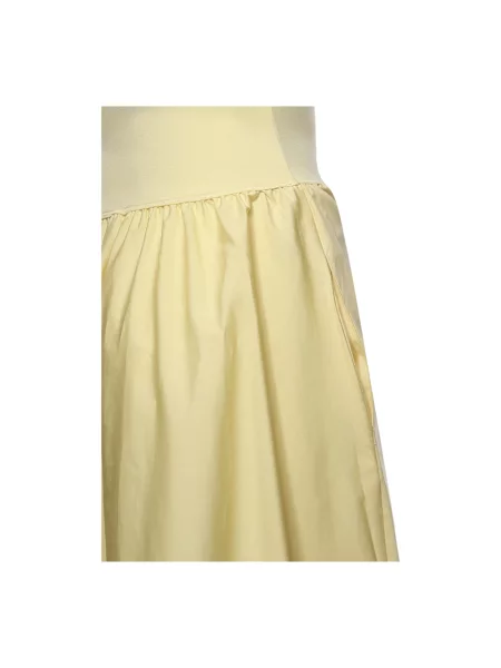 Sukienka typu fit and flare sukienka casualowa z mieszanka Polo Ralph Lauren żółta