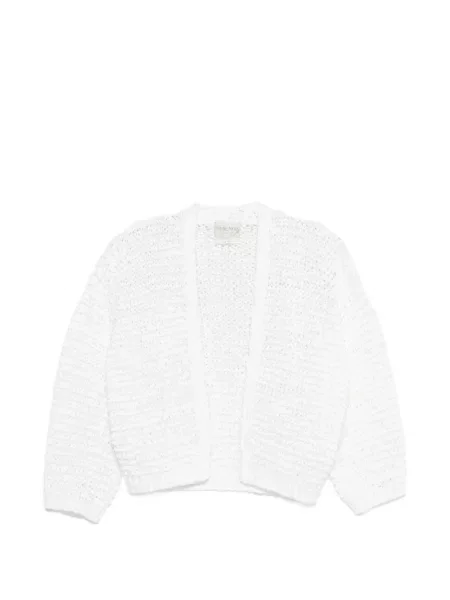 Cardigan Forte_forte tricotate alb