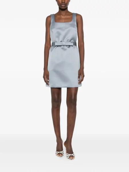 Rochie P.a.r.o.s.h. cu funde de costum albastru