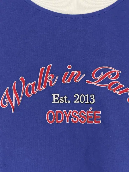 Tricou Walk In Paris albastru