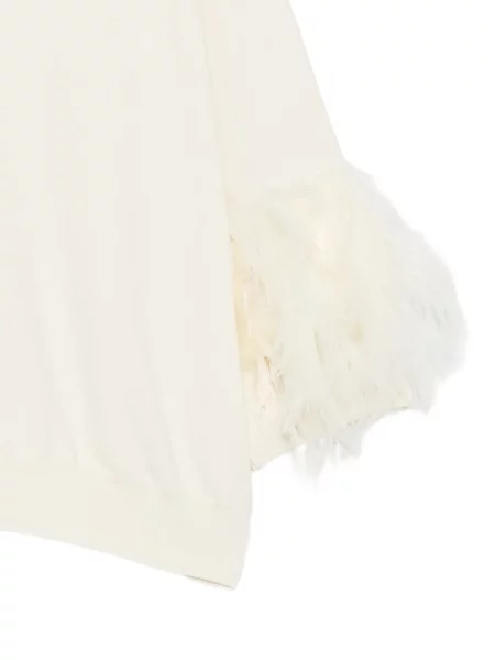 Pulover Alberta Ferretti cu pene