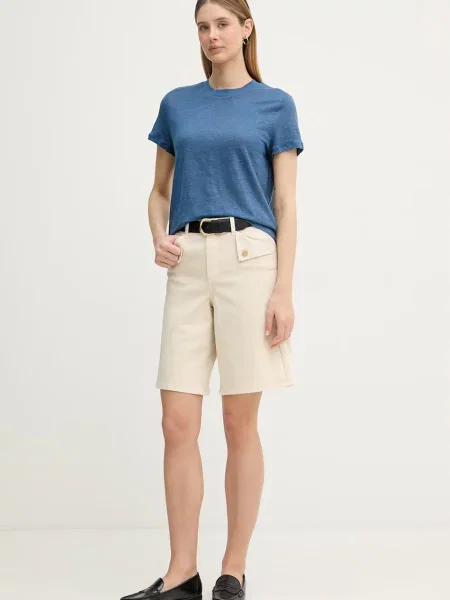 United Colors of Benetton футболка лляна