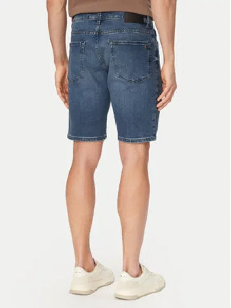 BOSS Jeans kratke hlače Re.Maine Modra bela