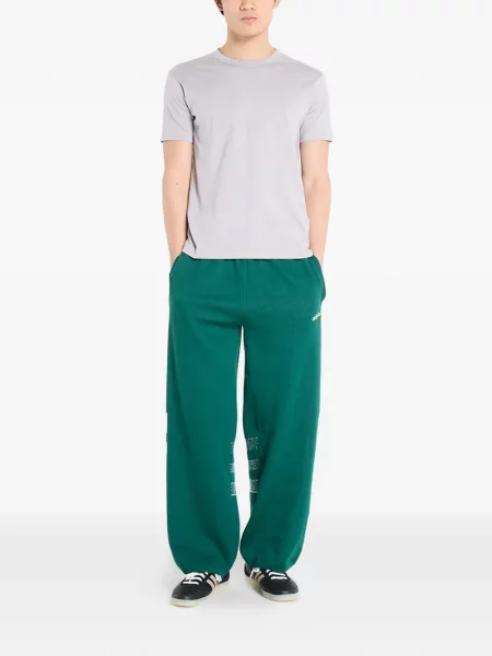 Krótka graficzny koszulka Adidas Campus z perforacją szara