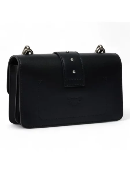 Mała mały torebka skórzana Pinko elegancka czarna