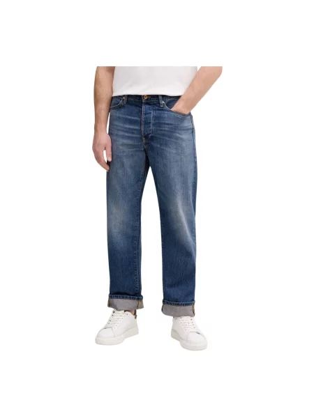Jeansy straight leg Benetton niebieskie