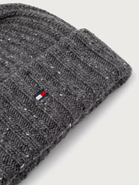 Tommy Hilfiger czapka wełniana Mężczyźni Wełna ONE SIZE szary