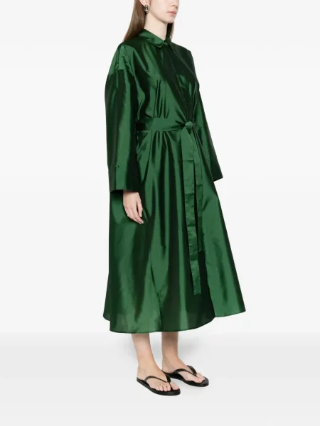 Костюм рокля тип риза 's Max Mara до коляното зелено