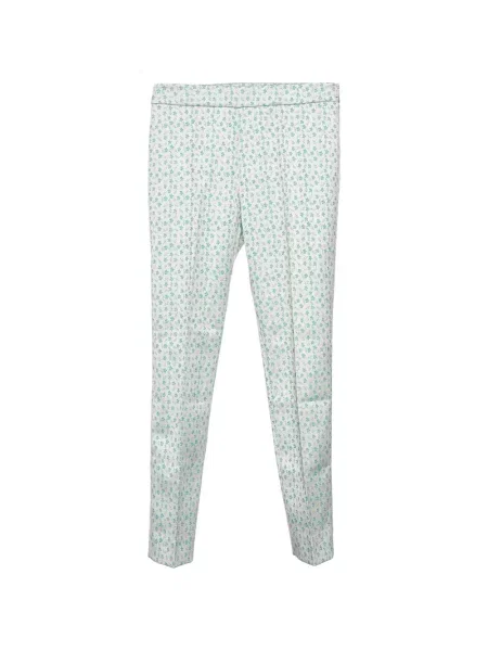 Pantaloni Max Mara cu model floral din jacard conici