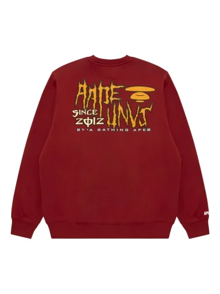 Hanorac crewneck Aape By A Bathing Ape roșu