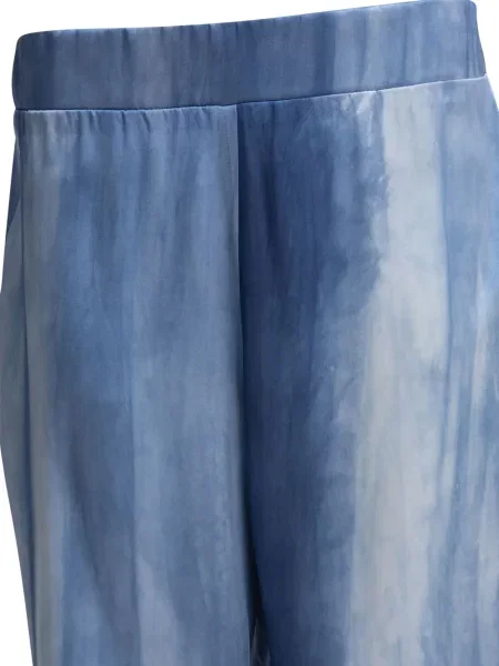 Pantaloni Sleep No More de mătase albastru