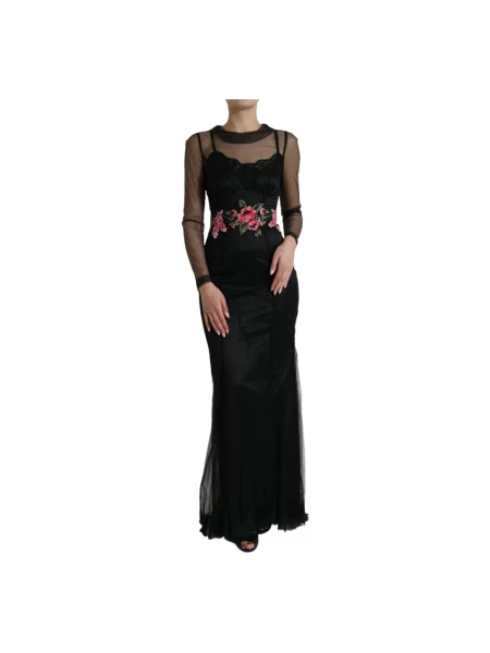 Sukienka Dolce And Gabbana z siateczki czarna