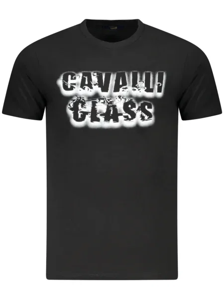 Tricou Cavalli Class scurt negru