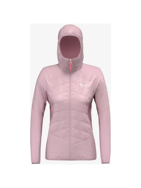 Kurtka z kapturem Salewa Ortles Tirol Wool pastelowy róż 36 różowa