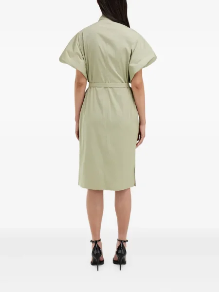 Rochie tip cămașă Ferragamo de costum verde