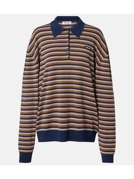 Pulover Miu Miu de lână cu dungi