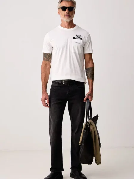 Armani Exchange tricou pentru bărbați din alb