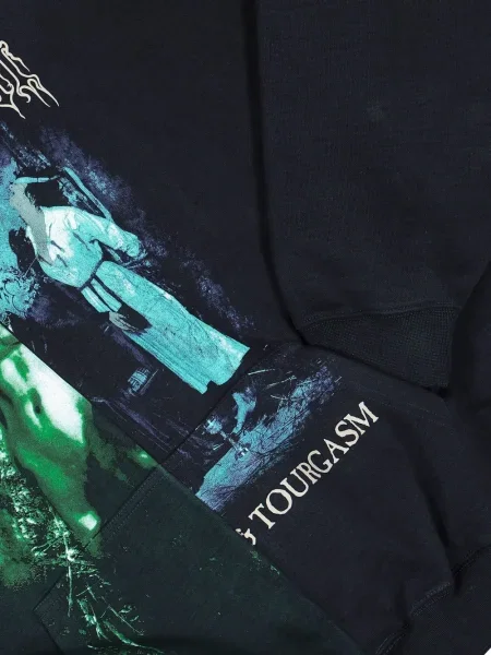 Суичър с качулка Vetements с принт зелено