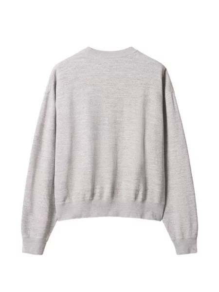 Pulover Maison Kitsune cu imagine gri