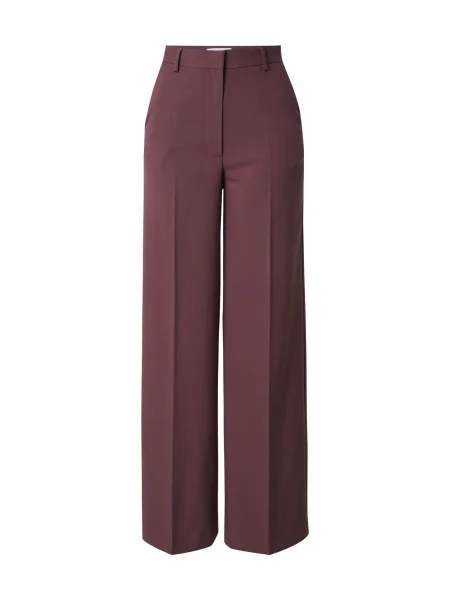 EDITED Pantaloni Teyana burgundy roșu