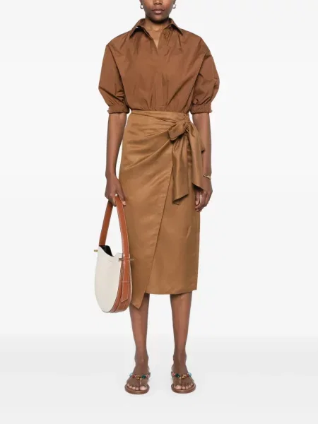 Fustă midi Max Mara maro