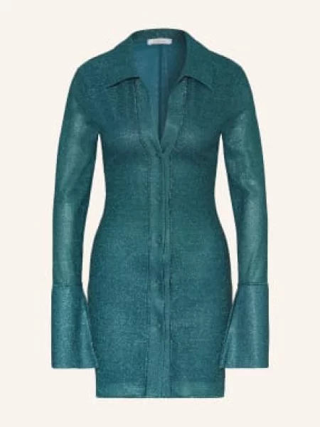 Oséree Sukienka Koszulowa Lumière Z Błyszczącą Nicią blau