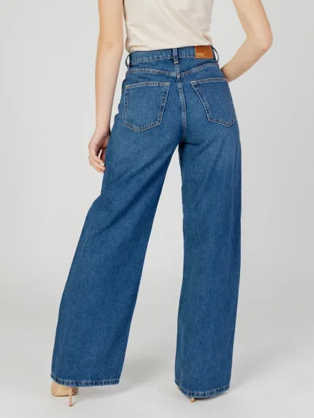 Szerokie jeansy Only niebieskie
