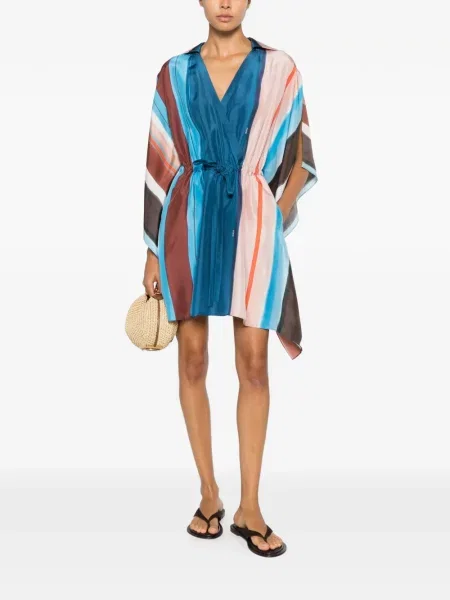 Rochie mini Fendi de mătase albastru