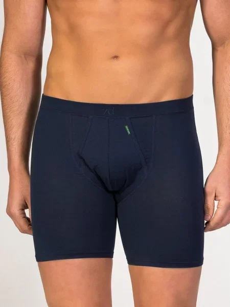 Zd ZERO DEFECTS Boxeri Cyclist Egyptian cotton bleumarin