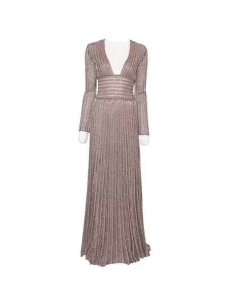 Rochie maxi Missoni cu paiete maro