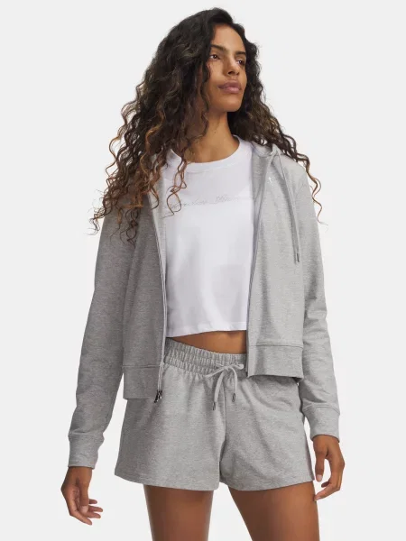 Frotir sportska majica Under Armour s kapuljačom bijela