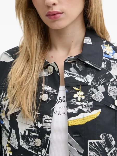 Geacă de blugi Moschino Jeans negru