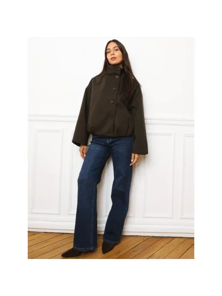 Palton La Modeuse maro