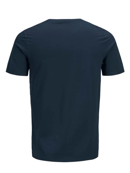 JACK & JONES Póló éjkék / piros fehér